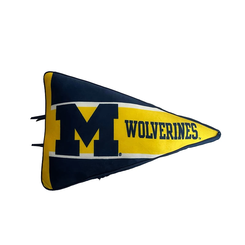 Pegasus Michigan Wolverines Half Stripe Pennant Pillow