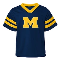 Preschool Navy Michigan Wolverines Two-Piece Red Zone Jersey & Pants Set