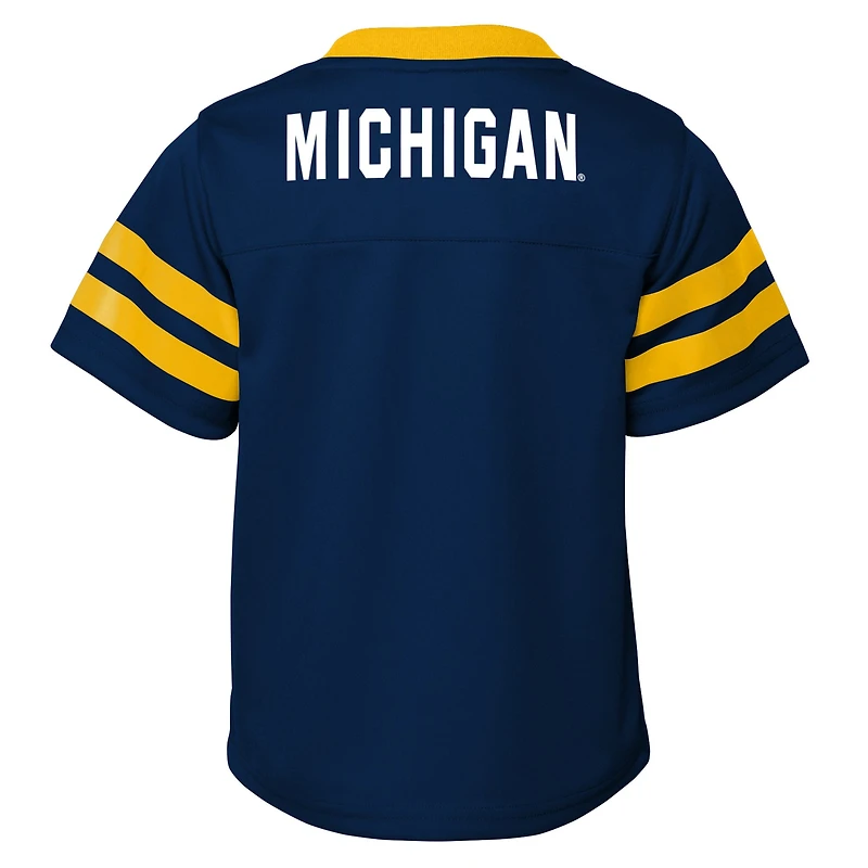 Preschool Navy Michigan Wolverines Two-Piece Red Zone Jersey & Pants Set
