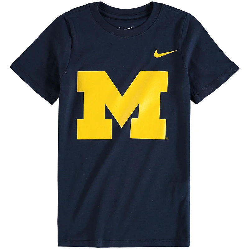 Preschool Nike Charcoal Michigan Wolverines Logo T-Shirt