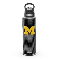 Tervis Michigan Wolverines 40oz. Carbon Fiber Wide Mouth Water Bottle