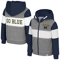 Toddler Colosseum  Heather Gray Michigan Wolverines Bert Full-Zip Hoodie