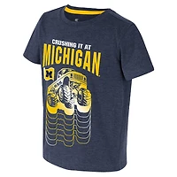 T-shirt bleu marine Colosseum pour tout-petits - Michigan Wolverines Crushing It