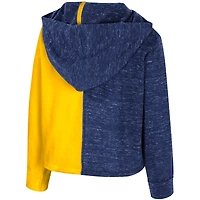 Sweat à capuche en tricot bleu marine Colosseum Michigan Wolverines Gals pour tout-petits