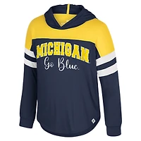 Toddler Colosseum Navy Michigan Wolverines Reflection Hoodie Long Sleeve T-Shirt