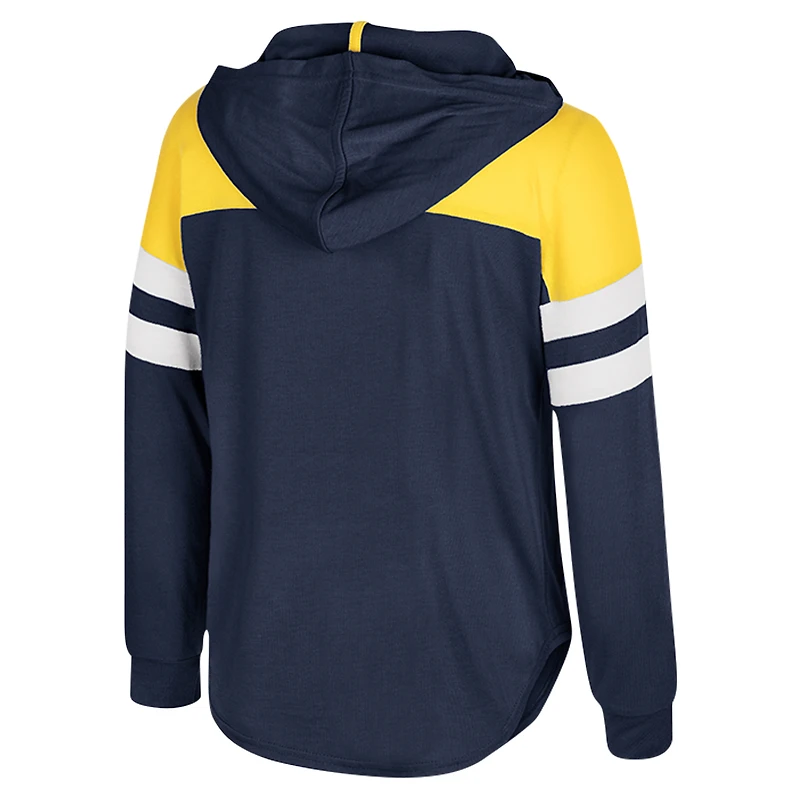 Toddler Colosseum Navy Michigan Wolverines Reflection Hoodie Long Sleeve T-Shirt