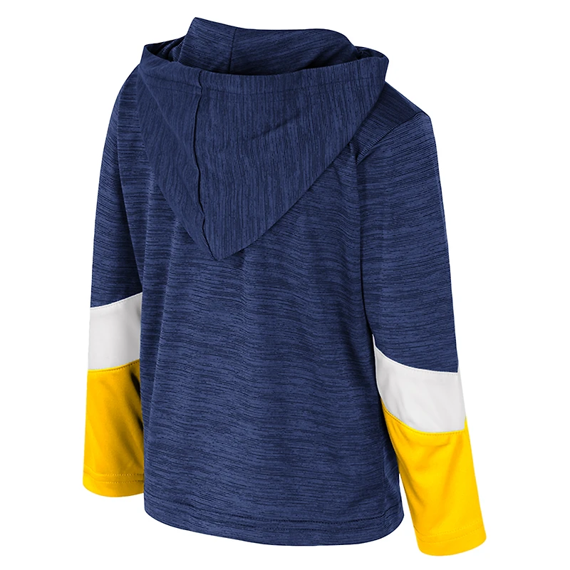 Toddler Colosseum Navy Michigan Wolverines Rylos Quarter-Zip Windshirt