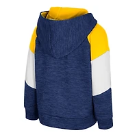 Sweat à capuche zippé bleu marine pour tout-petits, motif Michigan Wolverines Spirit Hollow