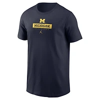 Toddler Jordan Brand Navy Michigan Wolverines Team Wordmark T-Shirt