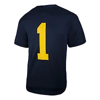 Maillot réplique Jordan Brand n° 1 bleu marine des Wolverines du Michigan pour tout-petits