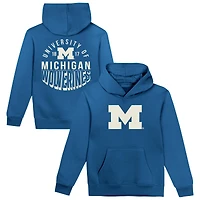 Sweat à capuche en polaire bleu marine pour tout-petit avec bannière de l'équipe des Wolverines du Michigan