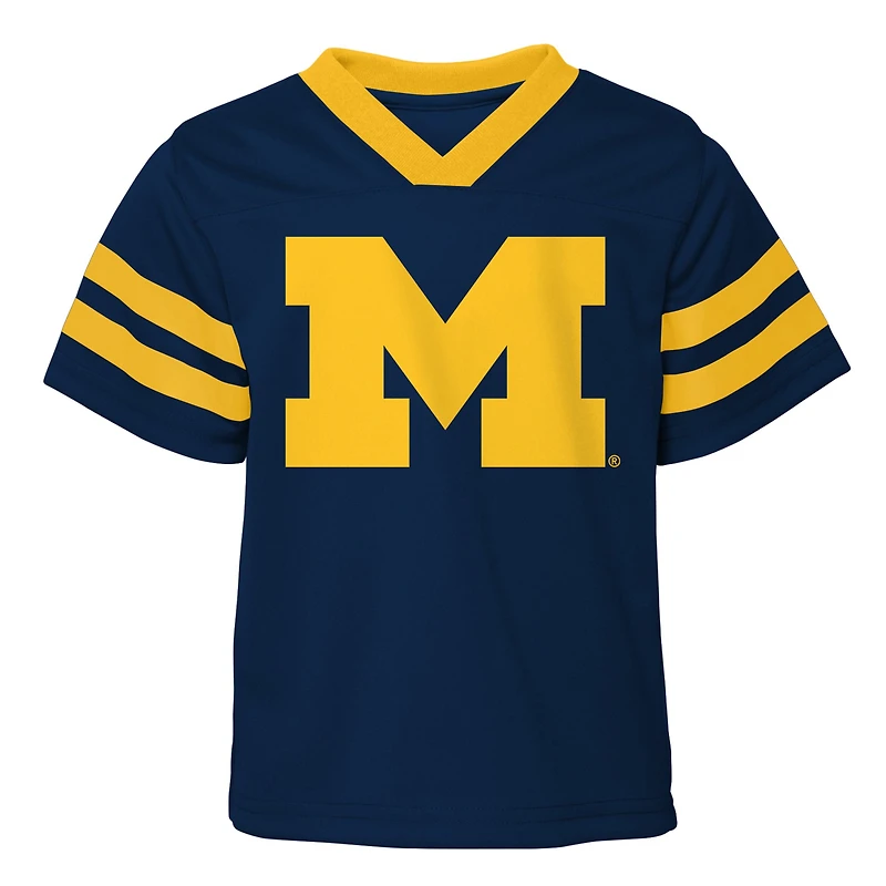 Toddler Navy Michigan Wolverines Two-Piece Red Zone Jersey & Pants Set