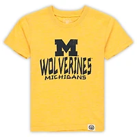 Toddler Wes & Willy Michigan Wolverines Cloudy Yarn T-Shirt Shorts Set