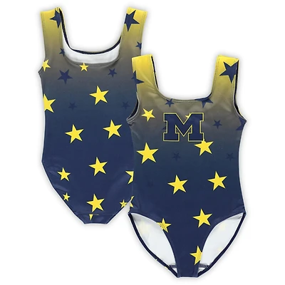 Toddler ZooZatz Navy Michigan Wolverines Dance Leotard