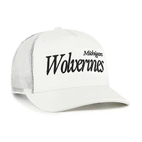Unisex '47  Cream Michigan Wolverines Foundation Script Adjustable Trucker Hat