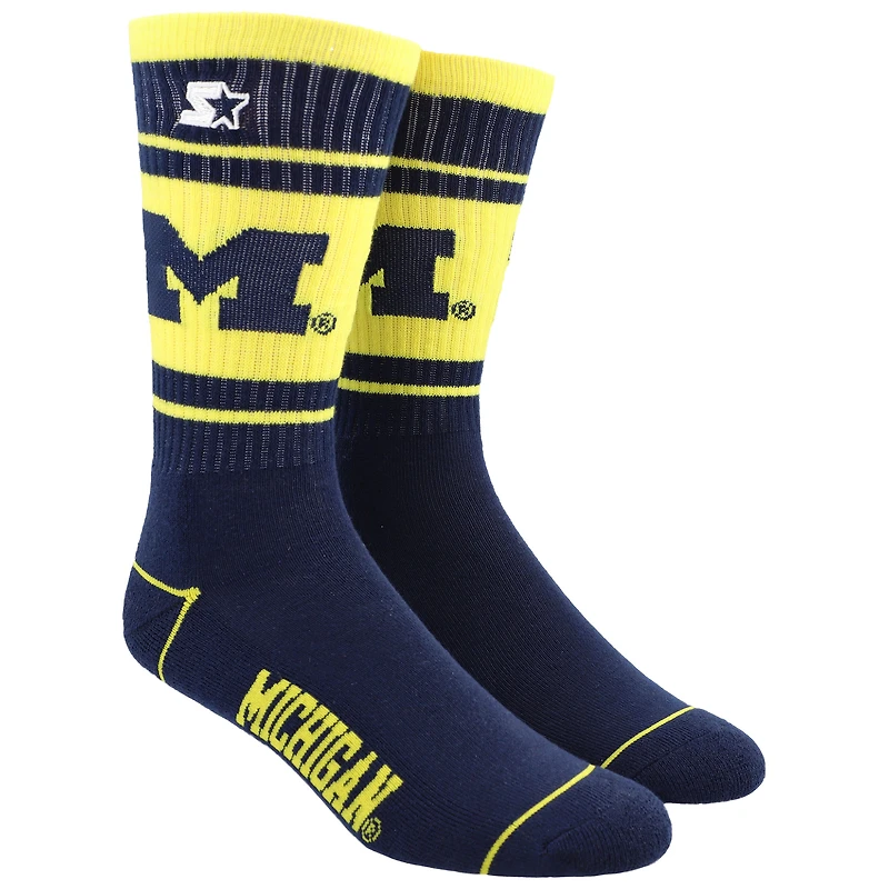 Unisex Starter Michigan Wolverines Billboard Crew Socks