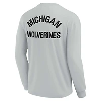 Unisex Fanatics Gray Michigan Wolverines Elements Super Soft Long Sleeve T-Shirt