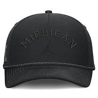 Casquette unisexe Jordan Brand Tan Michigan Wolverines Campus Prep à taille haute et 5 panneaux ajustables