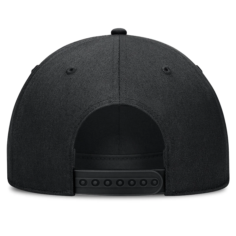 Unisex Jordan Brand  Black Michigan Wolverines Campus Prep Tonal Rope Rise 5-Panel Adjustable Hat