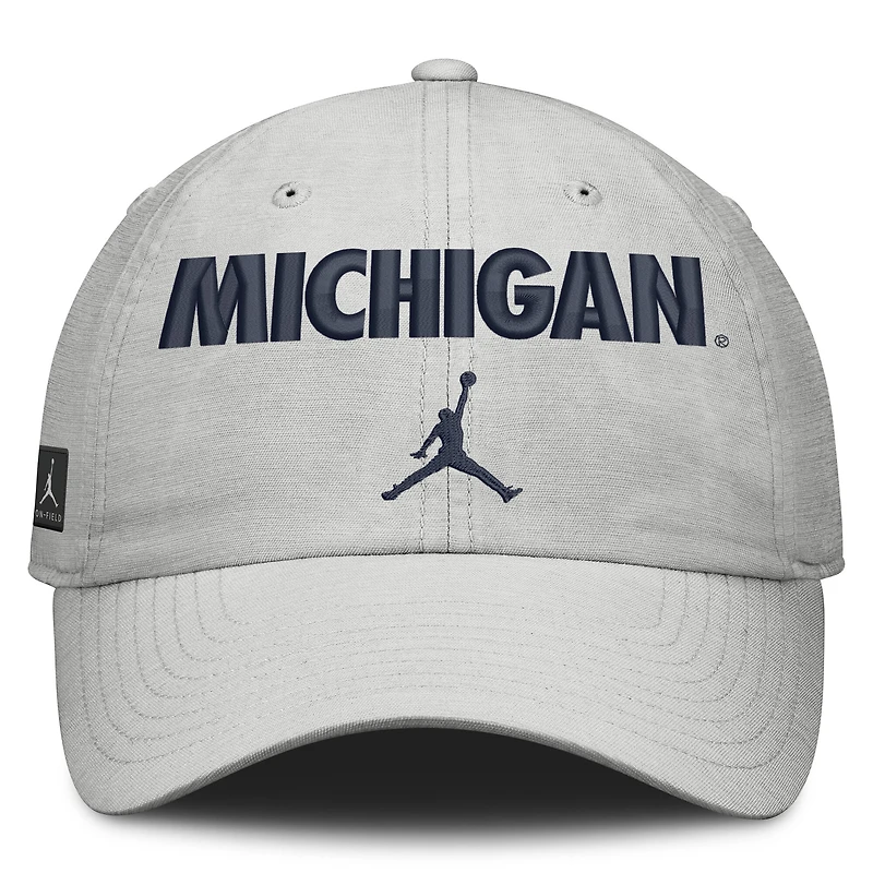 Unisex Jordan Brand Gray Michigan Wolverines 2026 On-Field Gameday Club Adjustable Hat