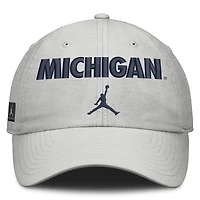 Unisex Jordan Brand Gray Michigan Wolverines 2026 On-Field Gameday Club Adjustable Hat