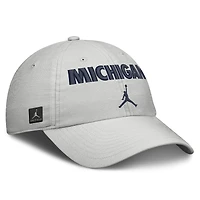 Unisex Jordan Brand Gray Michigan Wolverines 2026 On-Field Gameday Club Adjustable Hat