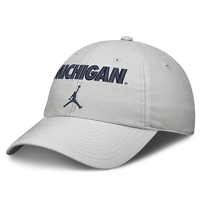 Unisex Jordan Brand Gray Michigan Wolverines 2026 On-Field Gameday Club Adjustable Hat