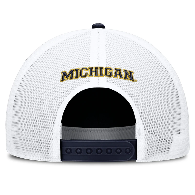 Unisex Jordan Brand Navy Michigan Wolverines 2026 On-Field Gameday Rope Trucker Adjustable Hat