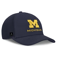 Unisex Jordan Brand Navy Michigan Wolverines 2026 On-Field Gameday Trucker Hat