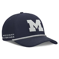 Unisex Jordan Brand Navy Michigan Wolverines Rope Rise Adjustable Hat