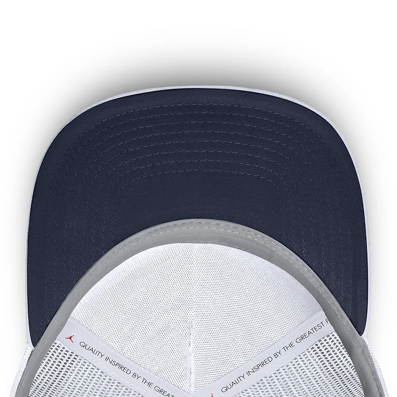 Casquette unisexe Jordan Brand blanche Michigan Wolverines Country Club Golfin' Rise Trucker ajustable