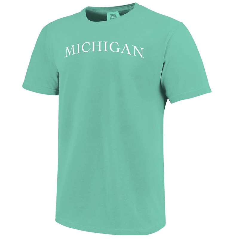 Unisex  Mint Michigan Wolverines Comfort Colors Fashion Color Arch T-Shirt