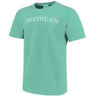 Unisex  Mint Michigan Wolverines Comfort Colors Fashion Color Arch T-Shirt