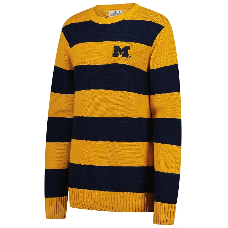 Pull unisexe Uscape Apparel Maize Michigan Wolverines Renew Knit Stadium