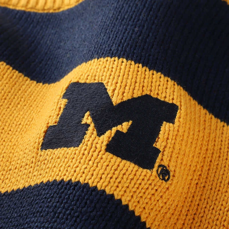 Unisex Uscape Apparel  Maize Michigan Wolverines Renew Knit Stadium Sweater