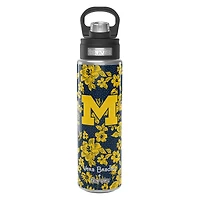 Vera Bradley x Tervis Michigan Wolverines 24 oz. Bouteille à large ouverture avec couvercle de luxe