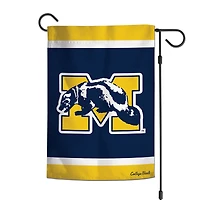 Drapeau de jardin double face WinCraft Michigan Wolverines 12'' x 18'' College Vault