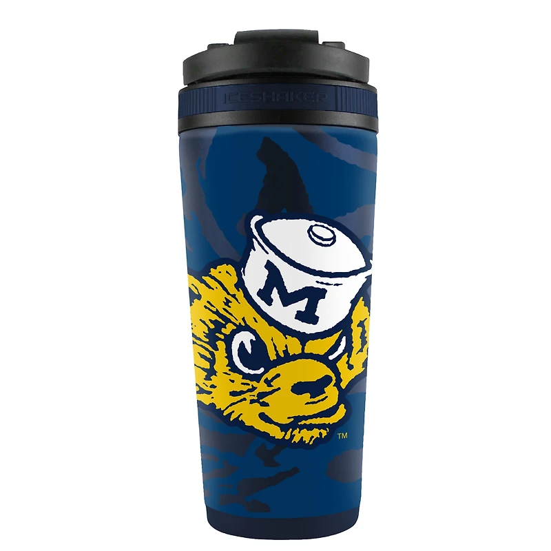 WinCraft Michigan Wolverines 26oz. 4D Stainless Steel Shaker Bottle
