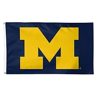 Drapeau simple face WinCraft Michigan Wolverines 3' x 5' avec logo principal