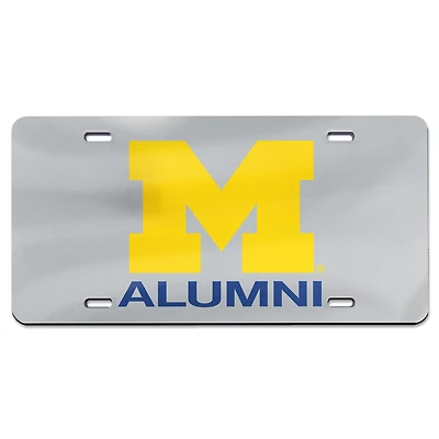 WinCraft Michigan Wolverines Alumni Plaque d'immatriculation découpée au laser