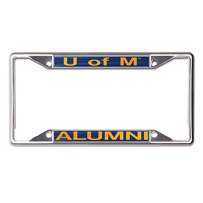 WinCraft Michigan Wolverines Alumni School Supporter Laser Cut Metal License Plate Frame
