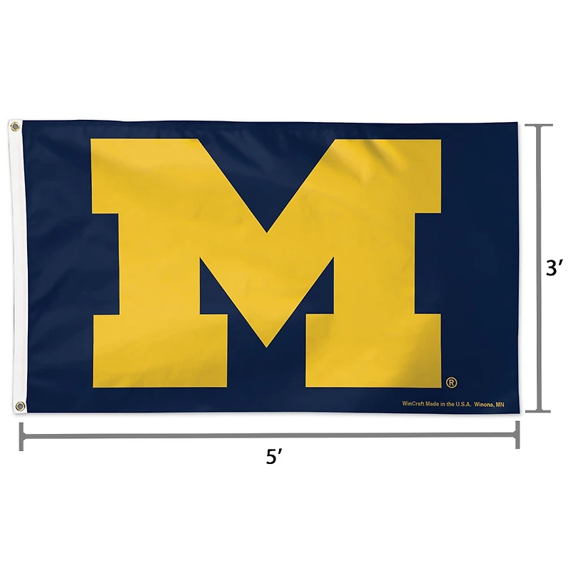 WinCraft Michigan Wolverines Deluxe One-Sided 3' x 5' Flag
