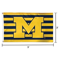 WinCraft Michigan Wolverines Single-Sided 3' x 5' Deluxe Team Colors Flag