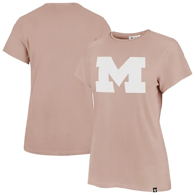 Women's '47 Pink Michigan Wolverines Premier Frankie T-Shirt