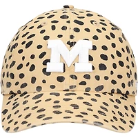 Chapeau réglable '47 Michigan Wolverines Cheetah Clean Up pour femmes