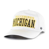 Women's '47 White Michigan Wolverines Outspoken Hitch Adjustable Hat