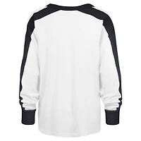 Women's '47 White Michigan Wolverines Premier Caribou Long Sleeve T-Shirt