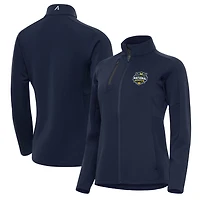 Veste zippée intégrale Antigua Navy pour femmes, Michigan Wolverines, champions nationaux de basketball masculin NCAA 2026
