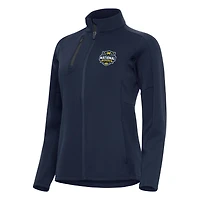 Women's Antigua  Navy Michigan Wolverines 2026 NCAA Men's Basketball National Champions Generation Full-Zip Jacket