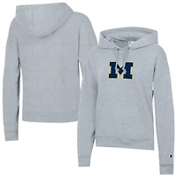 Sweat à capuche en polaire Powerblend bleu marine pour femme Champion Michigan Wolverines